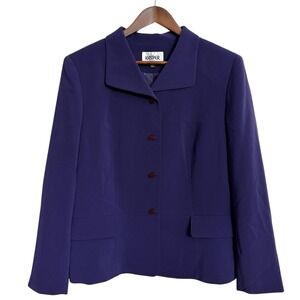 NWT Kasper blazer women's 16 grape purple‎ career workwear peplum feminine NEW